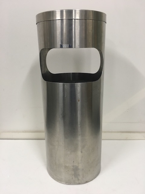 ASHTRAY BIN, Office Lobby Bin - Stainless Steel